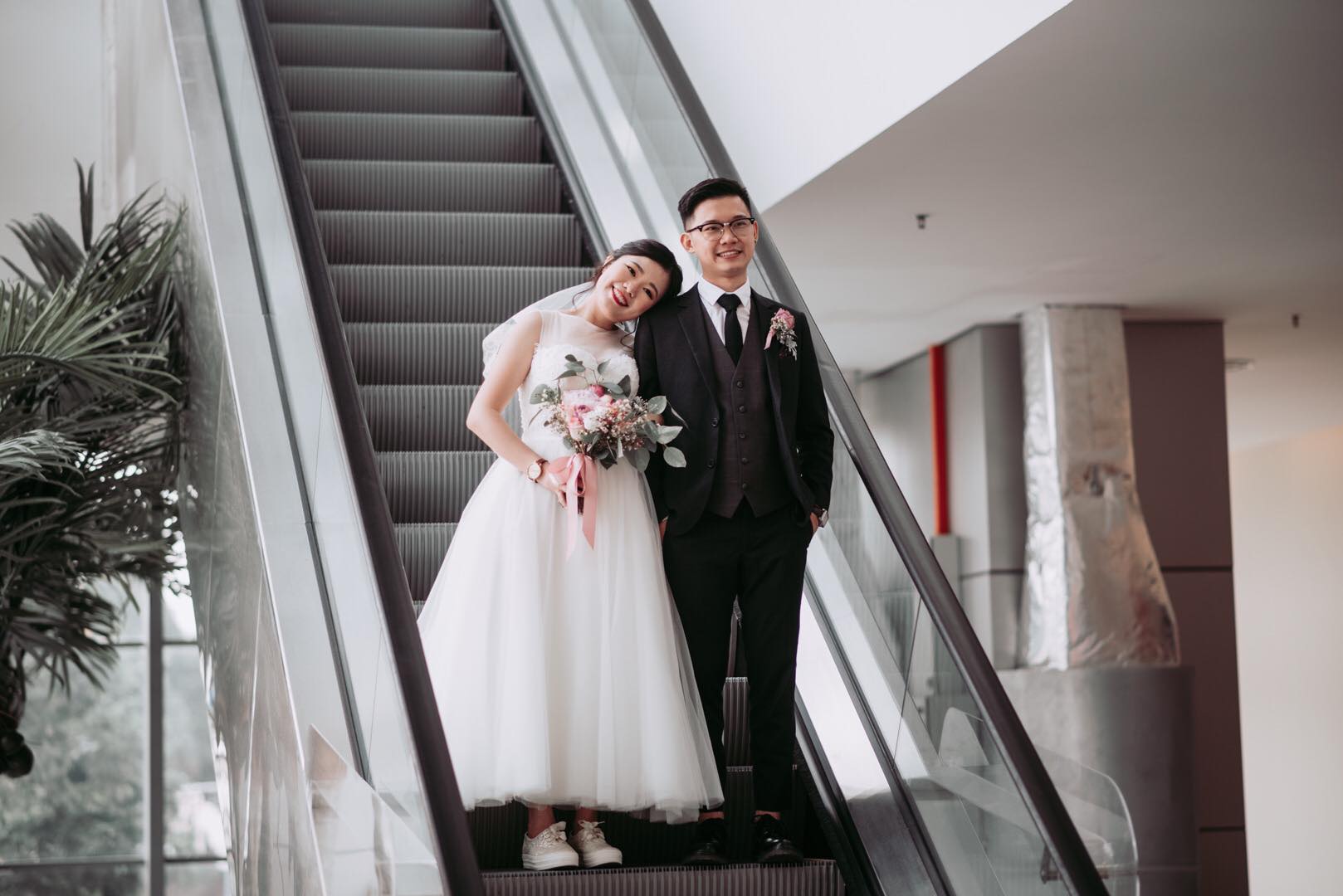 midi wedding dress