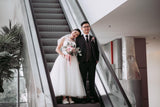 midi wedding dress